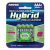 Rayovac Rechargeable Hybrid AAA Batteries